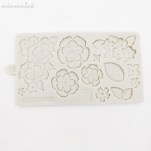 minsunbak Embossed Silicone Mold  Embroidery Beautiful Shape Wedding Cake Decorating Tool  Chocolate Gumpaste Mold 2024 - buy cheap