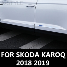 Для SKODA KAROQ 2018-19 водонепроницаемый универсальный боковой протектор двери автомобиля бампер полосы-наклейки декоративные аксессуары для предотвращения столкновений 2024 - купить недорого