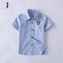 Kung Fu Ant 2018 Short Sleeve Shirts Summer Clothing for Kids Turn Down Collar Blouses Ne3026 2024 - buy cheap