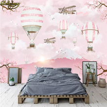 beibehang Custom Cartoon hot air balloon Papel De Parede 3D Mural Wallpaper Living Room Bedroom Sofa Background Photo Wallpaper 2024 - buy cheap