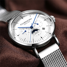 2019 New GUANQIN Men's Automatic Mechanical Watch Top Brand Luxury Casual Stainless Steel Mesh Belt Waterproof Mens Clock Saat 2024 - buy cheap