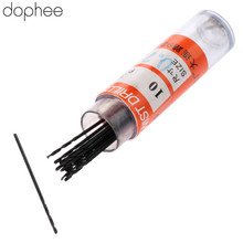 dophee 10Pcs 0.7mm Twist Drill Bits HSS High Speed Steel Drill Bit Set Micro Straight Shank Drilling Tools for Electric Drills 2024 - buy cheap
