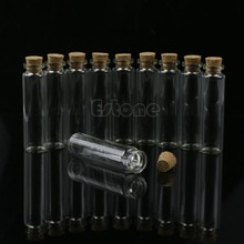 20 pces 20ml mini pequena clara rolha de cortiça garrafas de vidro frascos por atacado 2024 - compre barato
