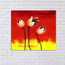 Aritist 100% Handpainted Pictures Abstract Flowers wall Art Oil Painting on Canvas Modern Wall Stickers Home Decor Oil Paintings 2024 - buy cheap