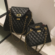 Luxury Brand Handbag 2020 New Quality PU Leather Women's Designer Handbag Classic Lattice Chain Large Shoulder Messenger bags 2024 - купить недорого