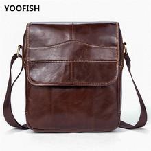 Классическая винтажная стильная коричневая Мужская сумка из натуральной кожи, мужская деловая сумка, бесплатная доставка. 2024 - купить недорого