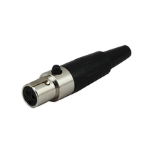 10PCS 3 pin Female plug Mini XLR Audio Microphone connector MIC 2024 - buy cheap