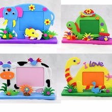 Kits diy de brinquedo educacional, abelha, coruja, dinossauro, elefante, tartaruga, eva, moldura de foto, brinquedo artesanal de espuma, 2018 2024 - compre barato