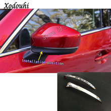 For Mazda Cx8 Cx8 2017 2018 2019 2020 2021 Car Sticker Ornament Back Rear View Rearview Side Mirror Strip Cover Trim Panel Frame 2024 - buy cheap