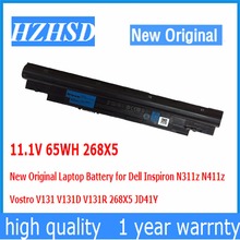 11,1 V 65WH 268X5 новый оригинальный ноутбук Батарея для Dell Inspiron N311z N411z Vostro V131 V131D V131R 268X5 JD41Y 2024 - купить недорого