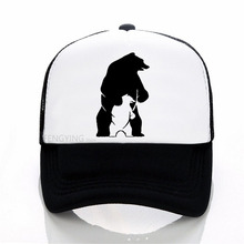 Polar Father Bear The Baby Bear Predator print baseball cap Adjustable  trucker hat summer mesh hat 2024 - buy cheap