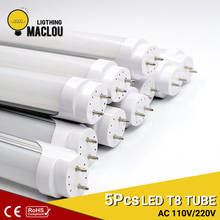 5Pcs LED T8 Tube Light Bulb 10W 600mm Fluorescent Light Tube LED Lamp 110V/220V SMD2835 Integrated Lampada Led Light For Home 2024 - buy cheap