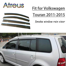 Atreus 1 conjunto abs para 2015 2014 2013-2011 vw volkswagen touran acessórios ventilação do carro defletores de sol guarda janela fumaça chuva viseira 2024 - compre barato