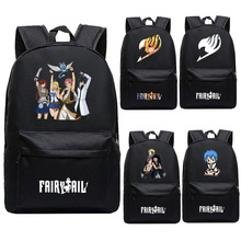 Anime Fairy Tail Backpack Lucy Natsu Cartoon School Bags Teenagers Bookbags Laptop Shoulders Bag Men Travel Bags Women Backpack 2024 - buy cheap