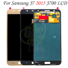 5,5 "для SAMSUNG GALAXY J700 LCD J7 2015 дисплей J700F J700FN кодирующий преобразователь сенсорного экрана в сборе Замена для SAMSUNG J700m LCD 2024 - купить недорого