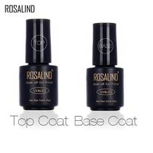 Rosalind Nail Art Decoration Tools Led & UV Base Top Coat Nail Gel Polish Black White Bottle 7ML Transparent UV Gel Vernis Nails 2024 - buy cheap