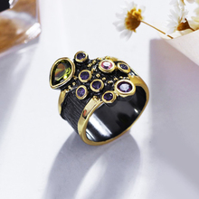 Модное черное кольцо joias, разноцветные кубические циркониевые ювелирные изделия, медные женские кольца на пенис 2024 - купить недорого