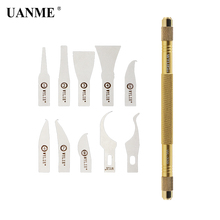 UANME 1pcs Glue Remov Tool with Cold Blade and Thin Blade Tech Processors knifes For iPhone CPU Mainboard IC Repair Tool Set 2024 - buy cheap