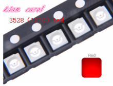 Chip SMD 1000 LED rojo, lámpara de cuentas de diodo emisor de luz, luz ultrabrillante, 3-4LM, 3528, 1210 Uds. 2024 - compra barato