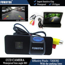 Fuwayda-câmera de visão traseira para carro, dobrável, com fio ccd hd, para vw golf 4 5 6 mk4 mk5 eos lupo beetle passat phaeton superb 2024 - compre barato