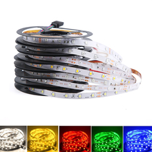 5m/10m/20m rgb conduziu a fita de tira 2835 smd 60led/m flexível conduziu a corda de luz rgb cor branca azul vermelha conduziu a lâmpada luzes de natal