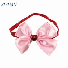 15pcs/lot Boutique Headwear Large 5'' Pink Satin Ribbon Bow Elastic Headband Hairpin Gril Lovely Hair Accessories HB060 2024 - buy cheap