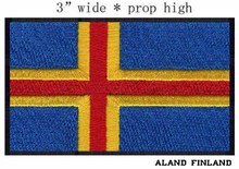Aland, bordado de Bandera de Finlandia, 3 ", envío ancho, genial, haz que la gente se vea bien, brillante 2024 - compra barato