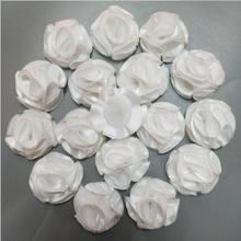 Cinta de rosas de satén para hacer ramo de boda, accesorios de flores en 12 colores, 50 unids/bolsa, 3,5 cm 2024 - compra barato