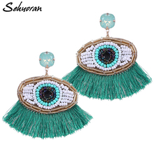 Tassel Earrings For Women Oorbellen Bohemia Boho Vintage Earrings Female Fashion Jewelry Glass Beads Handmade Chirstmas Earrings 2024 - buy cheap