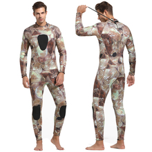 Mens Wetsuit Men 3MM Camo Neoprene One-piece Stretch Diving Suit Surfing Sailing Snorkel Jetski Canoe Wetsuits Wet Suit Back Zip 2024 - buy cheap