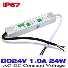 Switching Power Supply DC 24V 1A 24W Waterproof IP67 Driver transformer AC100V-240V AC-DC SMPS for ourdoor LED Strip Lights 2024 - buy cheap