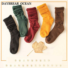 Fashion Casual Cute Candy Colors Women Socks Wide Mouth Soft Comfortable Cotton Socks Girls Autumn Winter Warm Long Socks 2024 - buy cheap