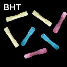 BHT-0.5 BHT-1.25 vermelho azul amarelo cobre isolado à prova dwaterproof água tubo shrinkable luva fio cabo conector extremidade terminal 2024 - compre barato