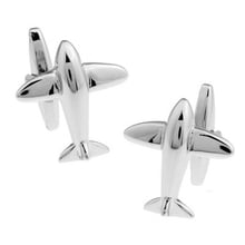 HYX Luxury shirt Silvery Plane cufflink  for mens Brand cuff buttons cuff links High Quality abotoaduras Jewelry 2024 - buy cheap