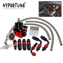Hypertune - Black&Red Universal fpr AN6 Fitting EFI fuel pressure regulator For 7MGTE MKIII with hose line.Fittings.Gauge 7842 2024 - buy cheap