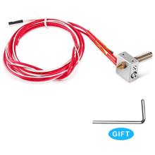 DIY Hotend Kit Nozzle MK8 Extruder Throat Heater 1.75mm/0.4mm Extruder Heater Block For Raprep i3 Anet A2 A8 3D Printer Parts 2024 - buy cheap