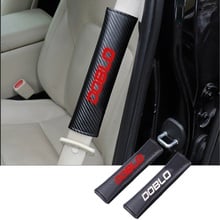 PU Fashion Car Seat Belt Cover Car Seat belt shoulder Pads For Fiat Doblo 2024 - buy cheap