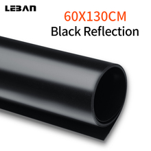 60X130cm 24*51inch Black Matte Reflection PVC Photo Photography Seamless Water-proof Studio Lighting Backdrop Background Cloth 2024 - buy cheap