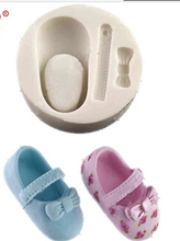 baby shoes fondant Cake decoration mold  soap mold 100% food grade raw material Jelly mold 2024 - buy cheap