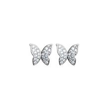 New Cute Butterfly Full Zircon Stud Earrings For Women Pendientes Jewelry Personality Girl's Brincos SAE33 2024 - buy cheap