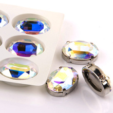 4120 K9 Crystal Glass Sew On Claw Rhinestones Best Fancy Stone Setting Oval Shaped AB Crystal Strass Glass Rhinestone 2024 - buy cheap