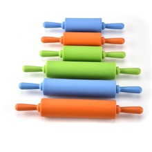 1PCS Silicone Rolling Pin Colorful Dough Roller Pastry Tool Cake Fondant Paste Stick Baking Mold Kitchen Gadgets Cooking Tools 2024 - buy cheap