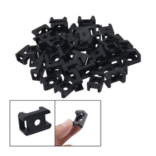 New Black 4.5mm Width Cable Tie Base Saddle Type Mount Wire Holder 100Pcs 2024 - buy cheap