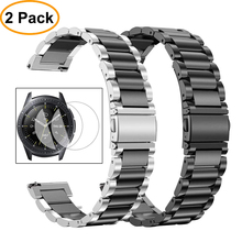 Correa de metal para huawei watch gt 2/2e, para samsung galaxy watch, 46mm, 42mm, S3 Frontier active, pulsera, película y herramienta, 20/22mm 2024 - compra barato
