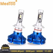 H4 H7 H11 HB4 9005 9006 H1 H3 9012 50W LED Car Headlight Bulbs 6000LM ZES Chips Auto Headlamp Fog Light 12v 24v 6000K H8 H9 HB3 2024 - buy cheap