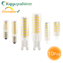 Kaguyahime 10PCS/LOT Dimmable LED G9 E14 G4 Lamp bulb 3w 5w 7w 9w AC 220V DC 12V AC SMD2835 COB G9 LED G4 Spotlight Chandelier 2024 - buy cheap