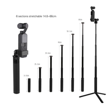 osmo Pocket Handheld selfie stick rod + tripod stabilize holder with Metal Clip For DJI osmo Pocket camera gimbal 2024 - buy cheap