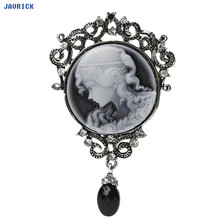 JAVRICK-broche de camafeo victoriano antiguo para mujer, joyería elegante, colgante, Pin 2024 - compra barato