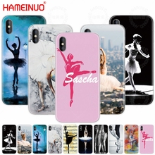 Hameinuo-capa de bailarina para garotas, roupa de bailarina para celular iphone x, 8, 7, 6, 4, 5 drive se, 5c, 6s plus 2024 - compre barato