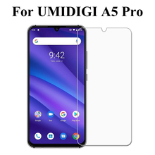 Vidro temperado para umidigi a5 pro, protetor de tela 2.5d 9h, proteção do telefone em vidro de segurança para umidigi a5 pro 2024 - compre barato